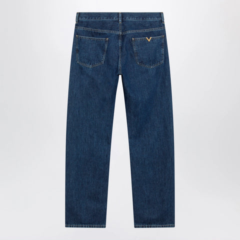 Valentino Blue jeans with Vlogo detail