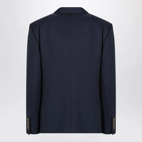 Valentino Blue single-breasted wool jacket