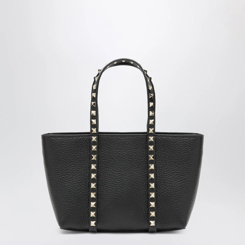 Valentino Garavani Black Rockstud bag in grained calfskin