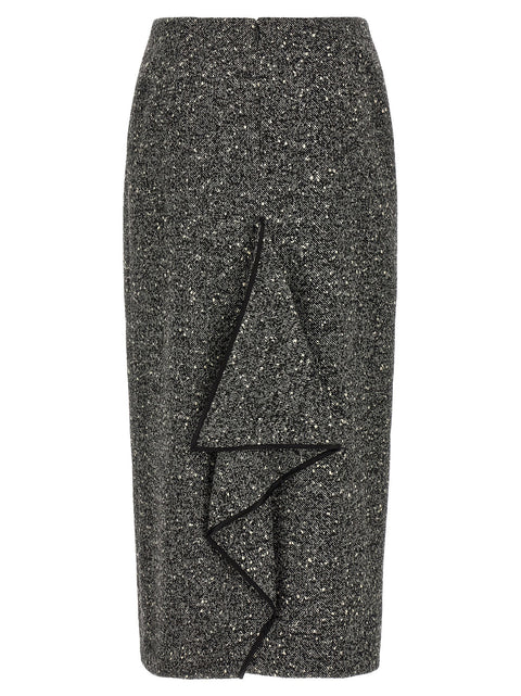 Valentino Garavani Chevron Bouclé Skirt