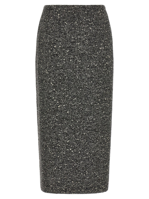 Valentino Garavani Chevron Bouclé Skirt