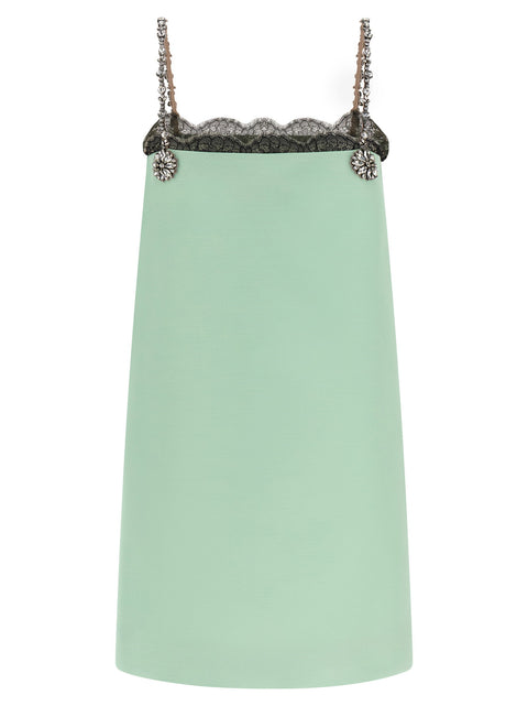 Valentino Garavani Crystal Embroidery Dress
