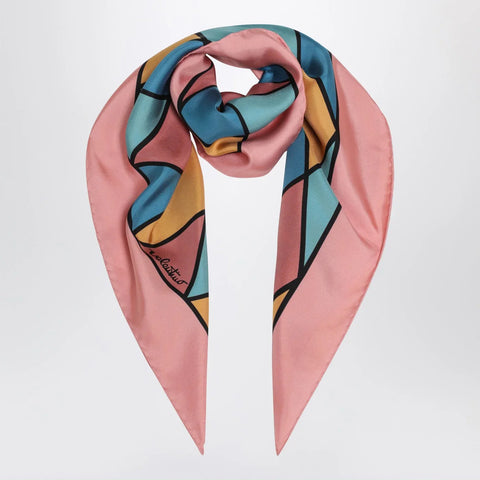 Valentino Garavani Silk scarf with colorful diamond pattern