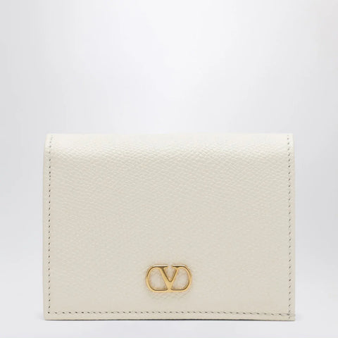 Valentino Garavani VLogo Signature ivory leather wallet
