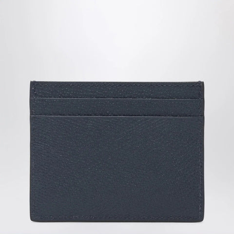 Valentino Garavani Vlogo Signature blue card holder