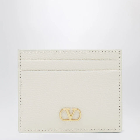 Valentino Garavani Vlogo Signature ivory cardholder