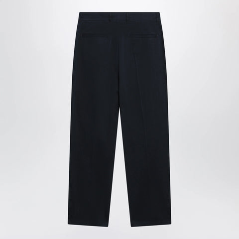 Valentino Navy blue cotton trousers