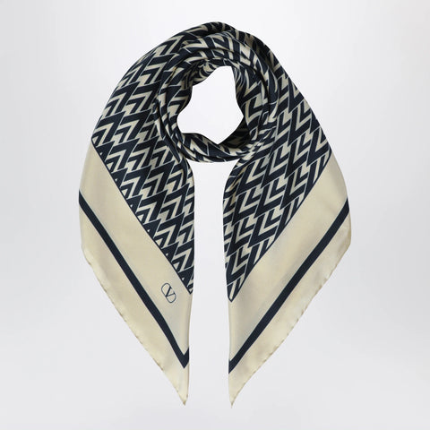 Valentino Toute La V silk scarf