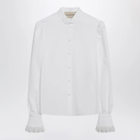 Valentino White cotton poplin shirt