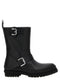 Vegea Fabric Biker Ankle Boots with Buckles