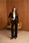 Velvet Fitted Velvet Tuxedo Blazer with Satin Lapel
