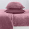 Velvet Plush Sheet Set Rose