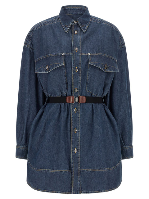 Versace Chambray Denim Dress