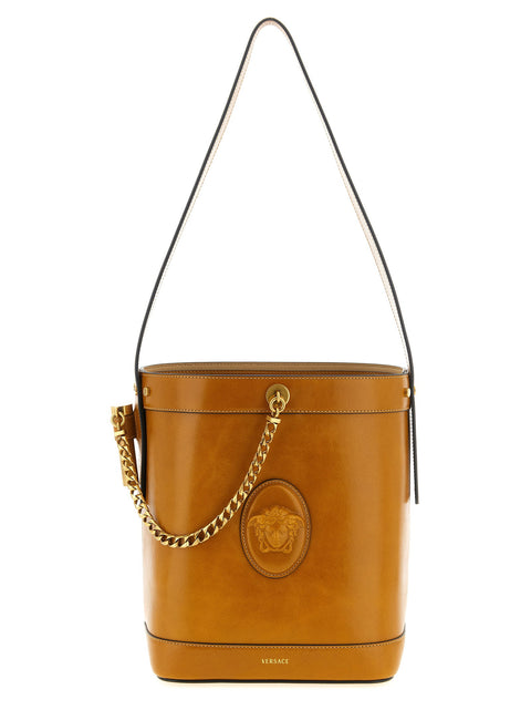 Versace Pivot Small Bucket Bag
