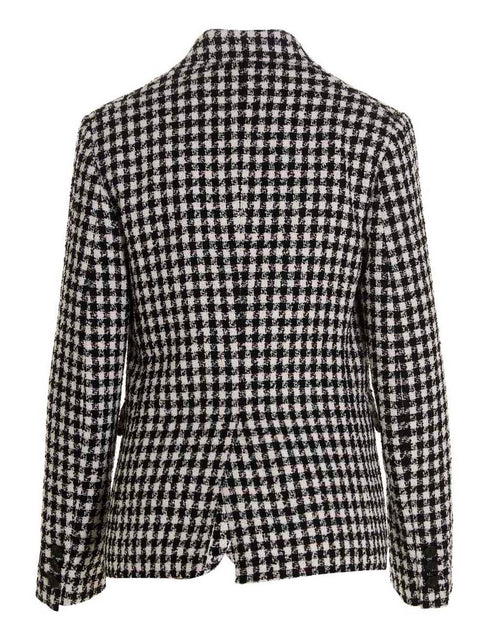 Versace Tweed Wool Blazer Jacket