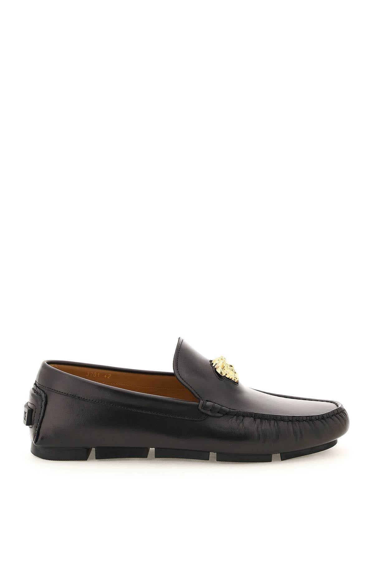 new Versace la medusa leather loafers exclusive offer at 