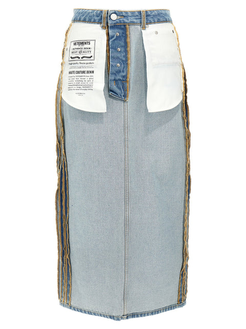 Vetements Inside-out Skirt
