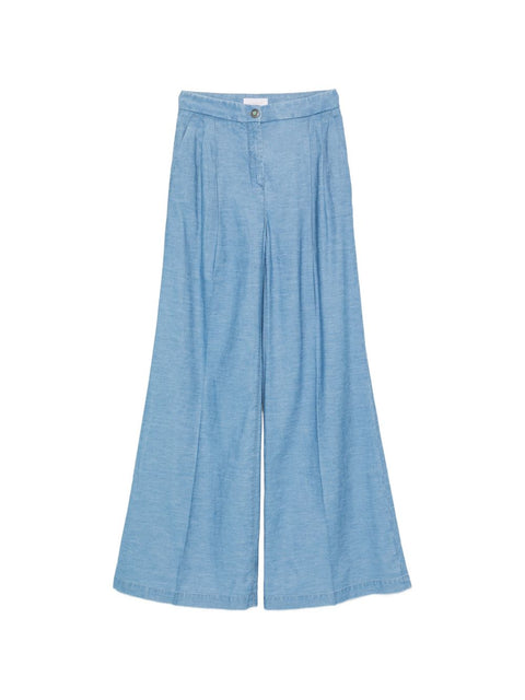 Via Masini 80 Cotton flared trousers