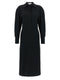 Victoria Beckham Long Sleeve Polo Collar Midi Dress