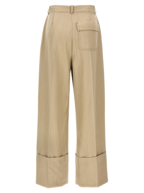 Victoria Beckham Maxi Turn-up Pants