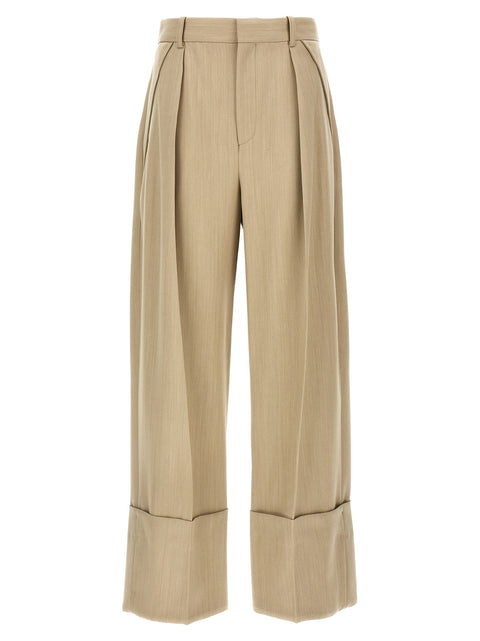 Victoria Beckham Maxi Turn-up Pants