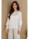 Viscose Long Sleeve with Smoked Cuff Beige-Shirt-MILIO MILANO-XS-Beige-Urbanheer