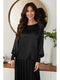 Viscose Long Sleeve with Smoked Cuff Black-Shirt-MILIO MILANO-XS-Black-Urbanheer