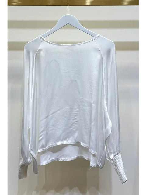 Viscose Long Sleeve with Smoked Cuff White-Shirt-MILIO MILANO-XS-White-Urbanheer