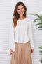 Viscose Silky Long Sleeve Top-Top-MILIO MILANO-XS-Urbanheer