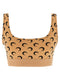Marine Serre Moon Printed Jersey Cropped Top