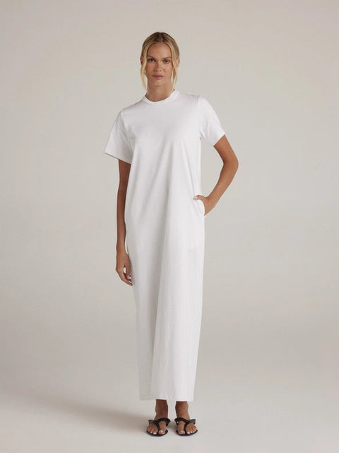 Walker Maxi WHITE-Shirt Dress-CLYQUE-XS-WHITE-Urbanheer