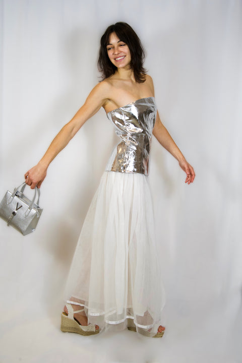 White Fairy Tulle Maxi Skirt