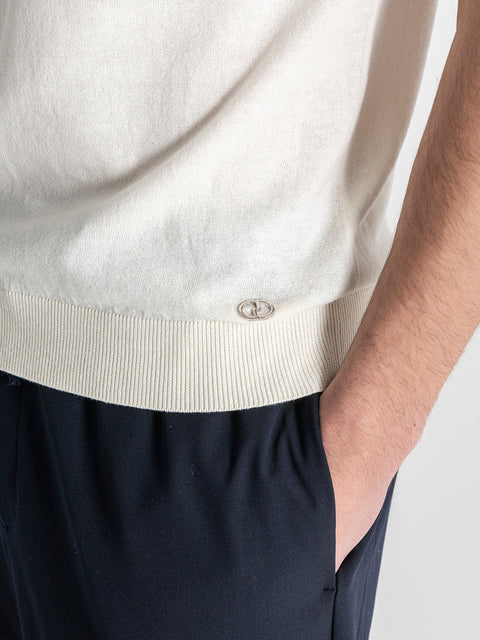 White Soft Knit Tee