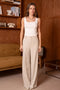 Wide-Cut Tailored Trousers