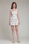 Wildflower Print Stretch Cotton Romper Dress