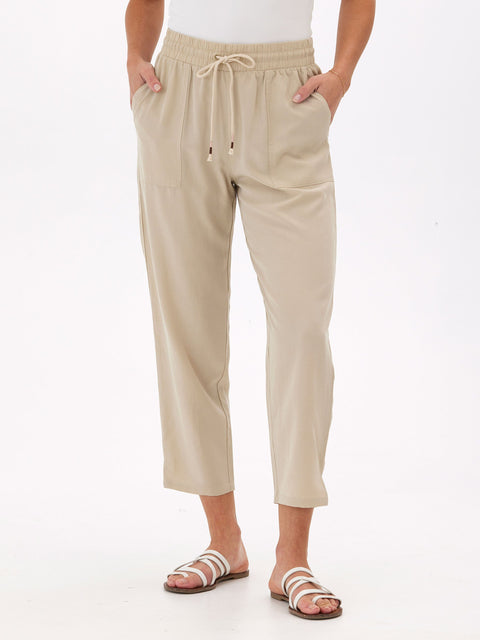Winnie Breezy Linen Pant 25"
