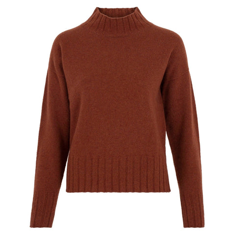 Womens Lambswool Grown On Neck Jumper Tiger-Jumper-Paul James Knitwear-M-Tiger-Urbanheer