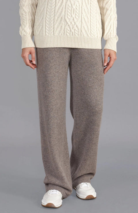 Womens Lambswool Knitted Trousers Vole-Trousers-Paul James Knitwear-S-Regular-Urbanheer