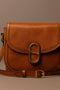 Women's Leather Saddle Bag Crossbody Bag - Villette