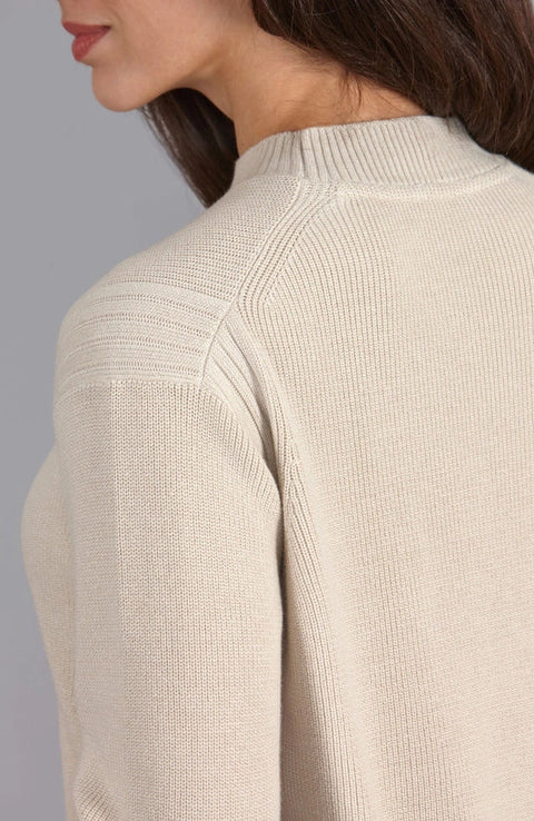 Womens Lightweight Cotton Fisherman Rib Jumper-Jumper-Paul James Knitwear-S-Linen-Urbanheer