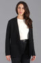 Womens Midweight Cotton Relaxed Fit Knitted Blazer Black-Blazer-Paul James Knitwear-XS-Regular-Urbanheer