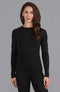 Womens Midweight Merino Activewear Training Top-Top-Paul James Knitwear-S-Black-Urbanheer