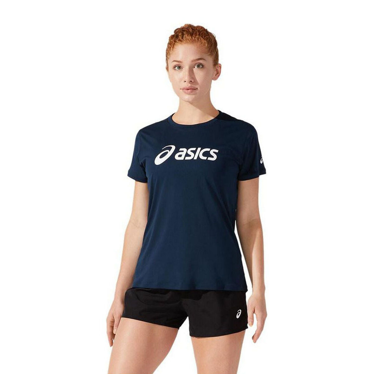 Women’s Short Sleeve T-Shirt Asics Core Navy Blue from Asics exclusive