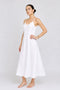 Urbanheer White Linen Slip Dress