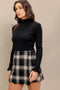 Woven Plaid Skort
