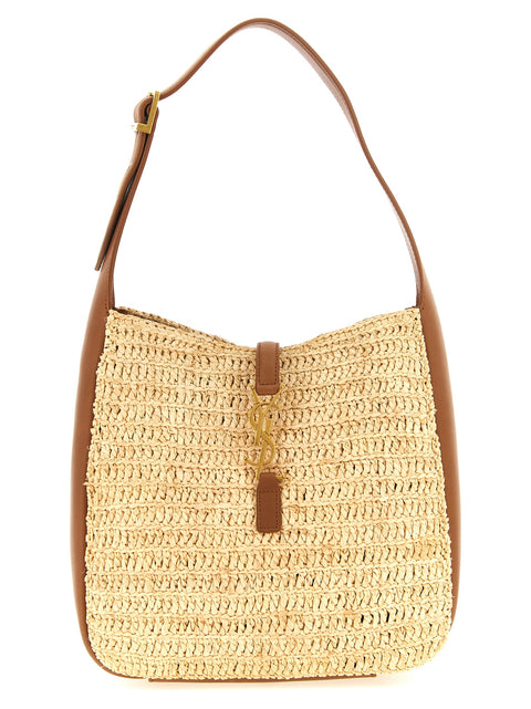 Woven Raffia Leather Summer Shoulder Bag