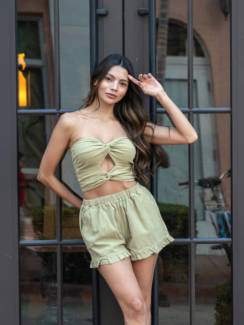 Zanzibar Top - Army Green
