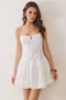 Front Bow Detail Fit and Flare Mini Dress