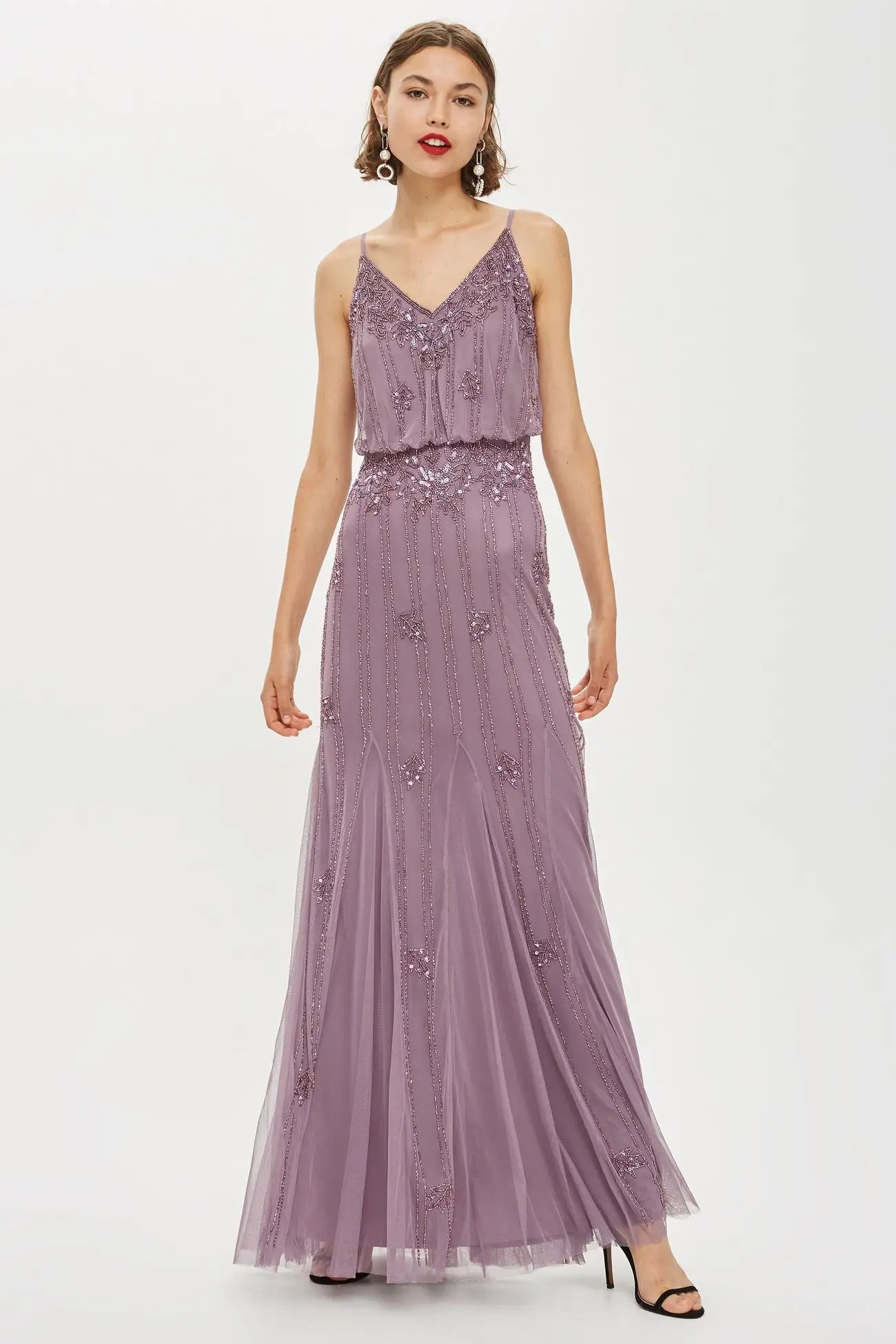 Keeva Maxi Dress Purple – Urbanheer - Main Image