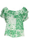 Desigual Green Women'S Short Sleeve T-Shirt-T-Shirt-DESIGUAL-GREEN-XS-Urbanheer